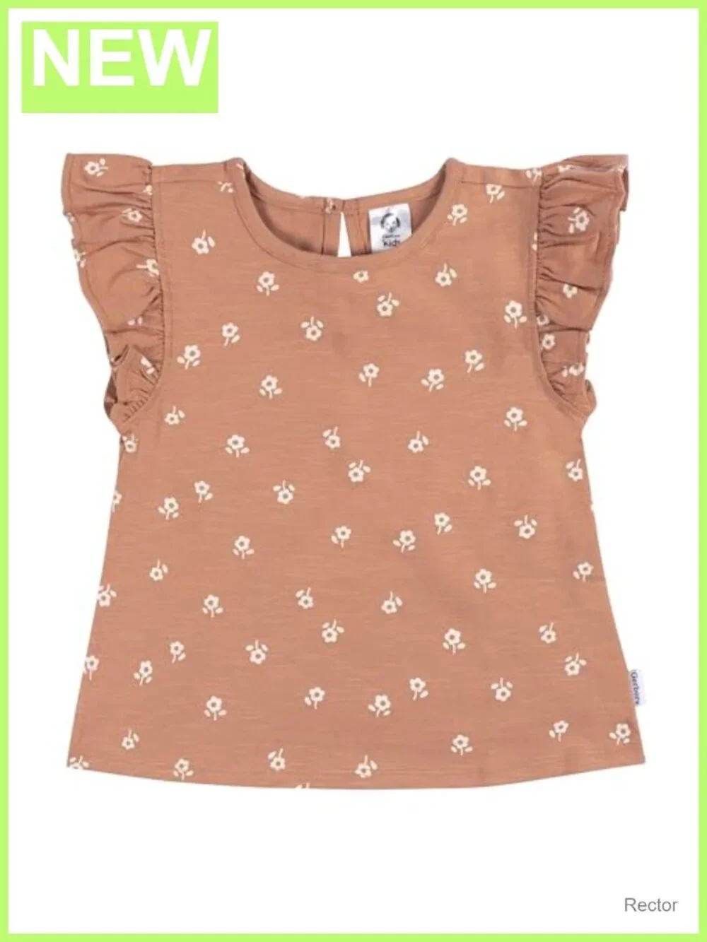 Toddler Girls 3-Pack Short Sleeve Ruffle Tees Crew Neck